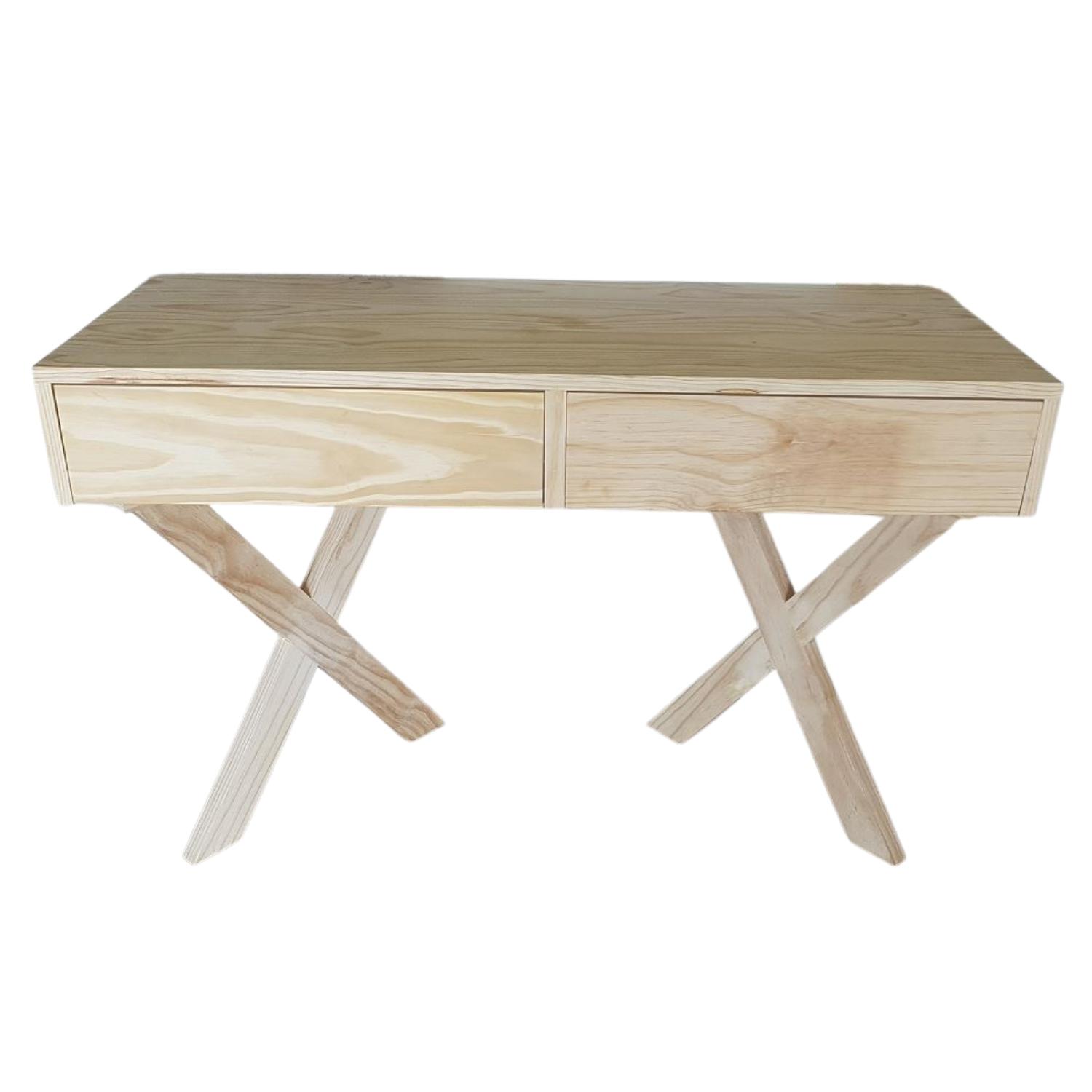 Cross Leg Desk 2 Dr 1200X500X800H - RAW