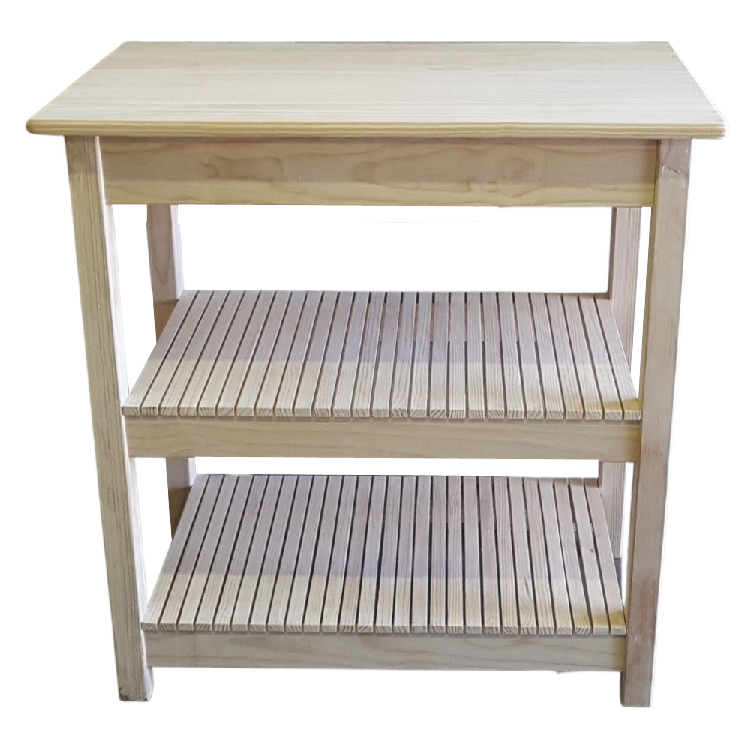 Changing Table 890X580X90H 2 sltd shlvs RAW