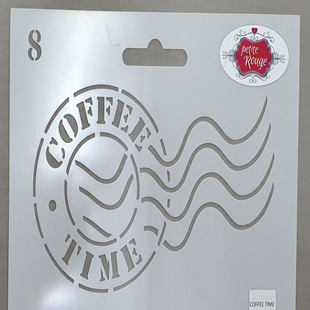 Coffee Time Stencil