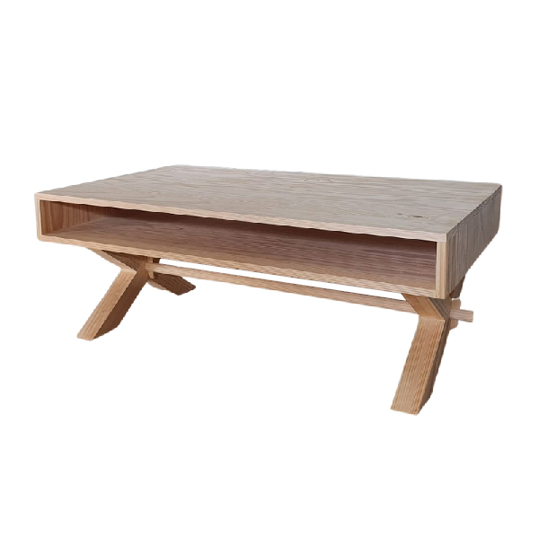 Cross Leg Coffee Table 1200X700X450 - RAW