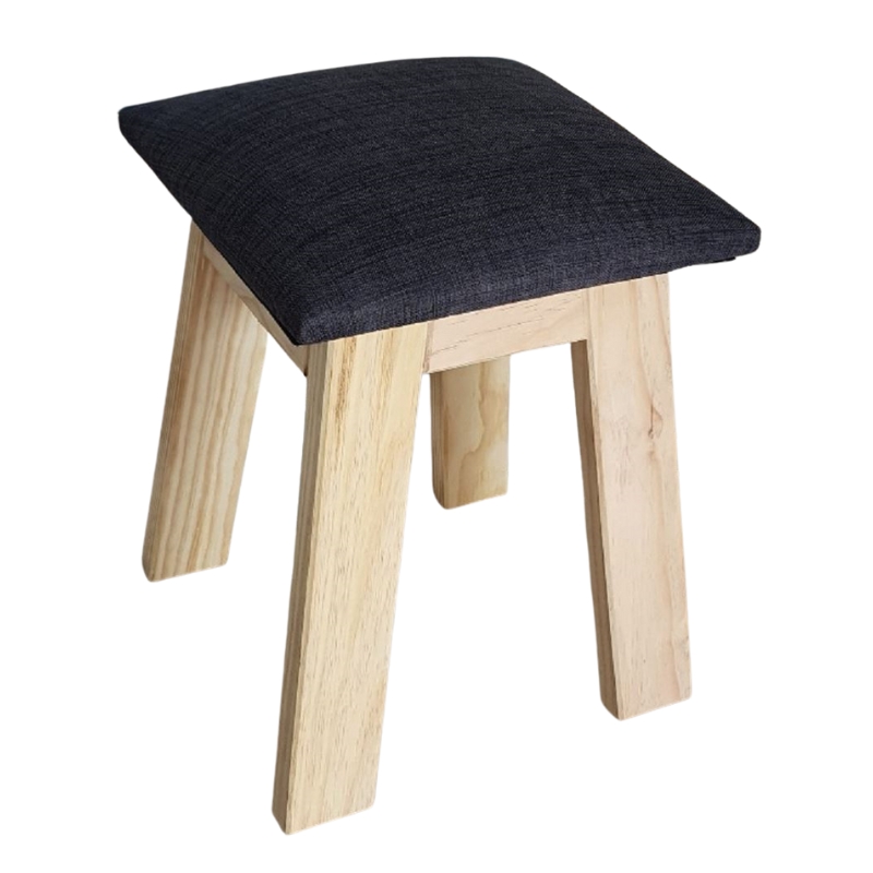 Lia Dresser Stool UPH Seat - RAW