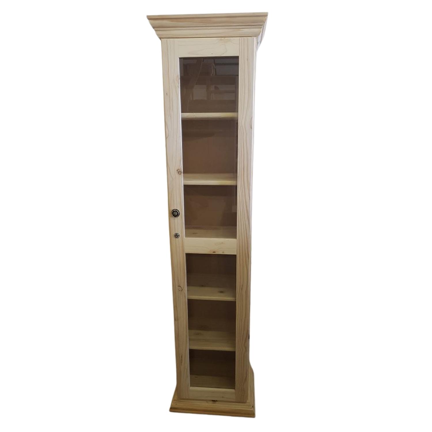 Louiza Bookshelf 1900X400 Glass Doors RAW