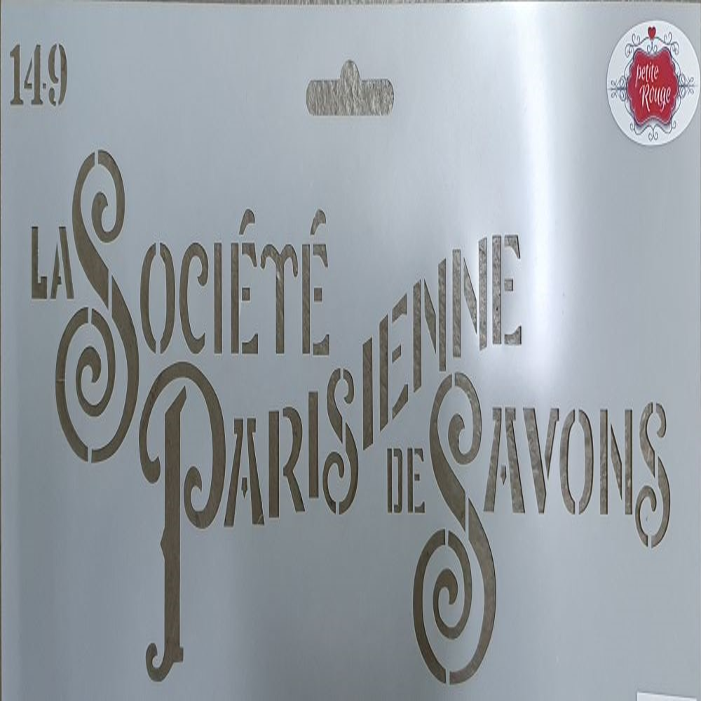 La Societe de Savon Stencil