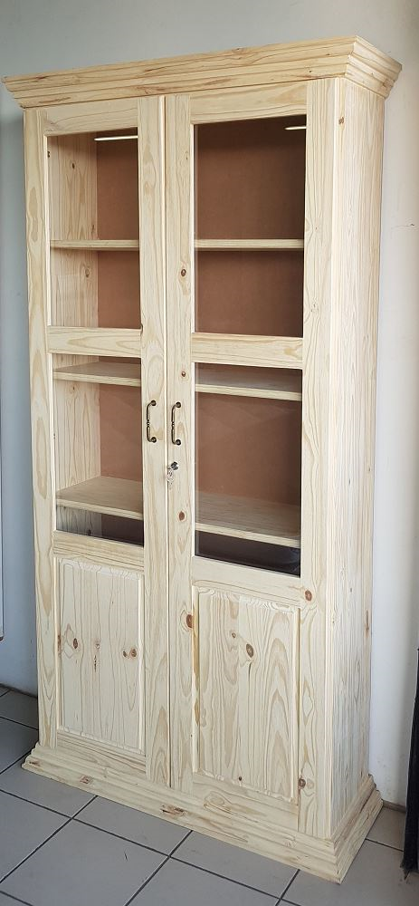 Louiza Bookshelf 1900X900 Glass Doors - RAW - Image 2