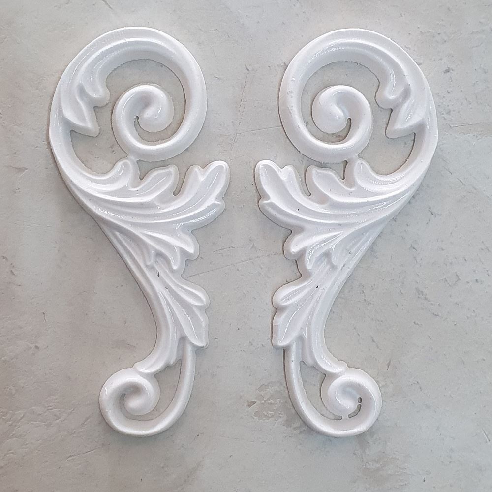 Petal Scroll Moulding Set 100mm X 45mm