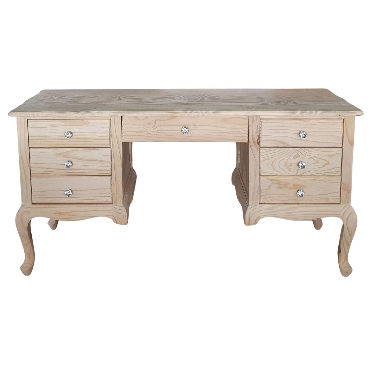 Queen Anne Desk/Dresser 1500 - Raw