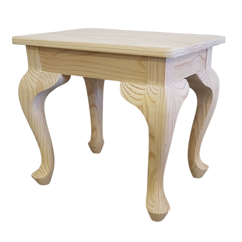 Queen Anne Dresser Stool - RAW