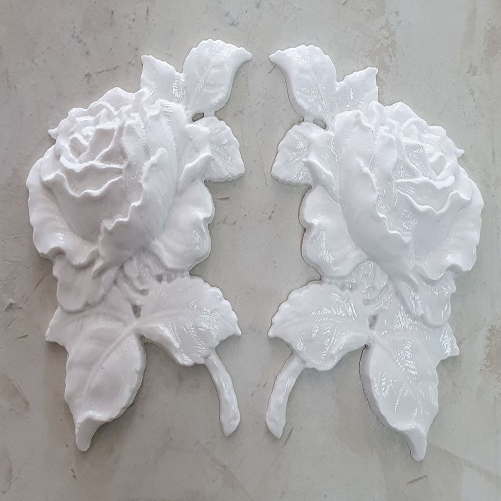 RBON-0021 Rose Moulding set of 2 85mmX70mm