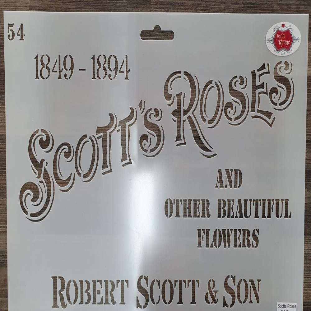 Scotts Roses Stencil