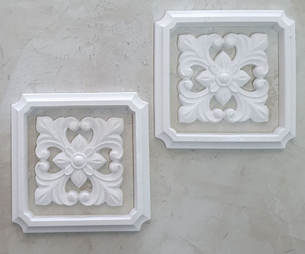 Small Tile Rosette Set of 4 85mmX85mm
