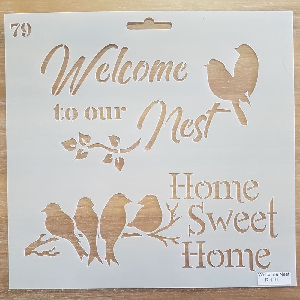 Welcome Nest Stencil