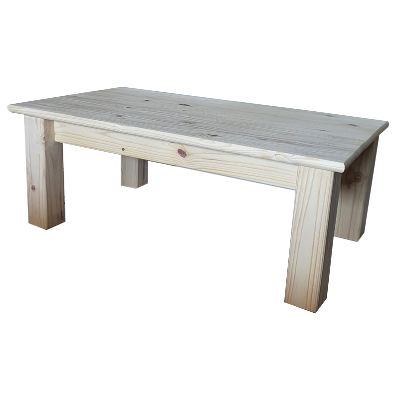 Cottage Coffee Table Chunky Leg 1200X700X450 - RAW
