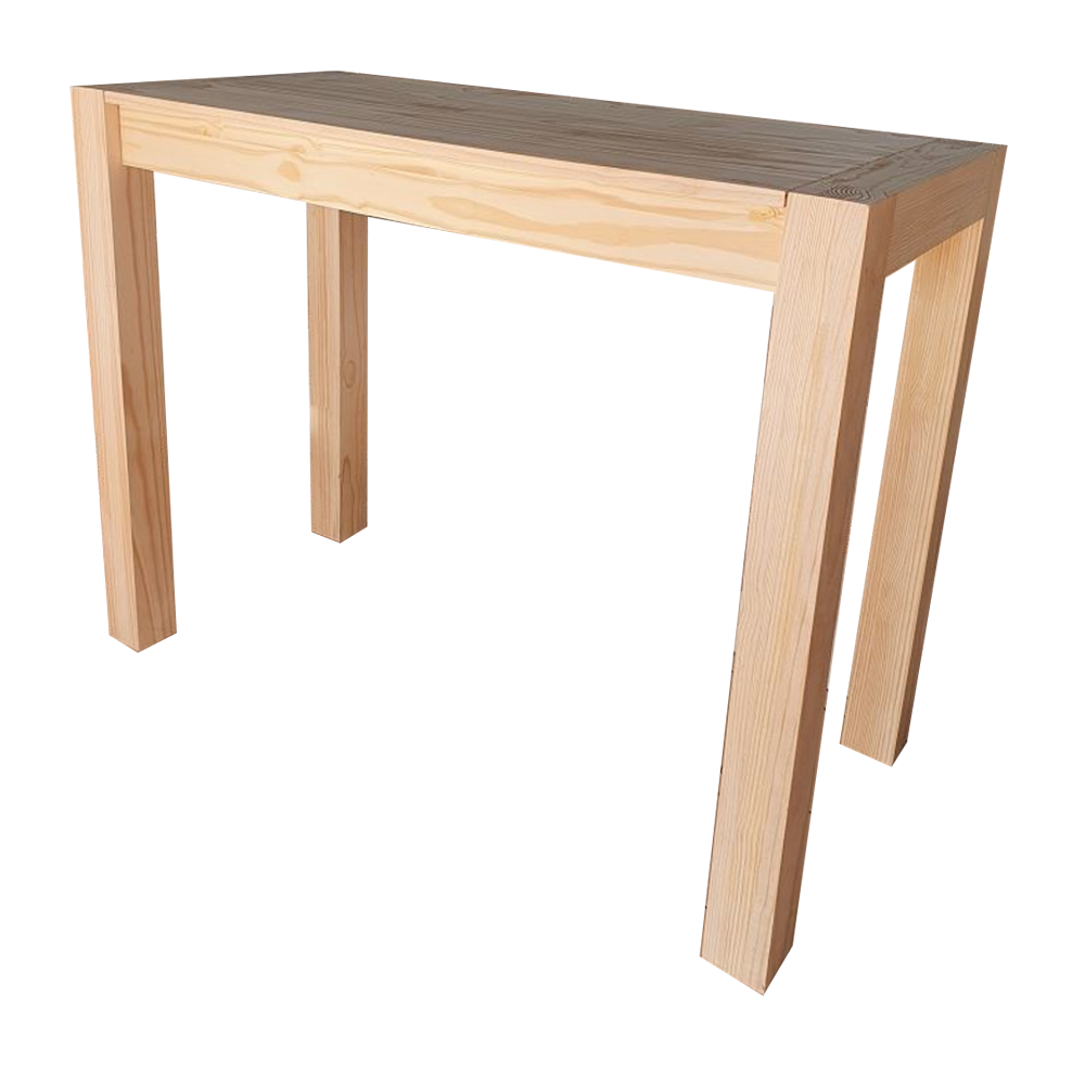 Kansas Bar Table 1500X700X1100H (10X10Legs) - RAW