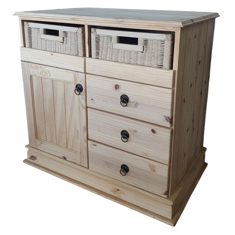 French 2 Basket Sideboard 2B/1D/3Dr 930x550x900H