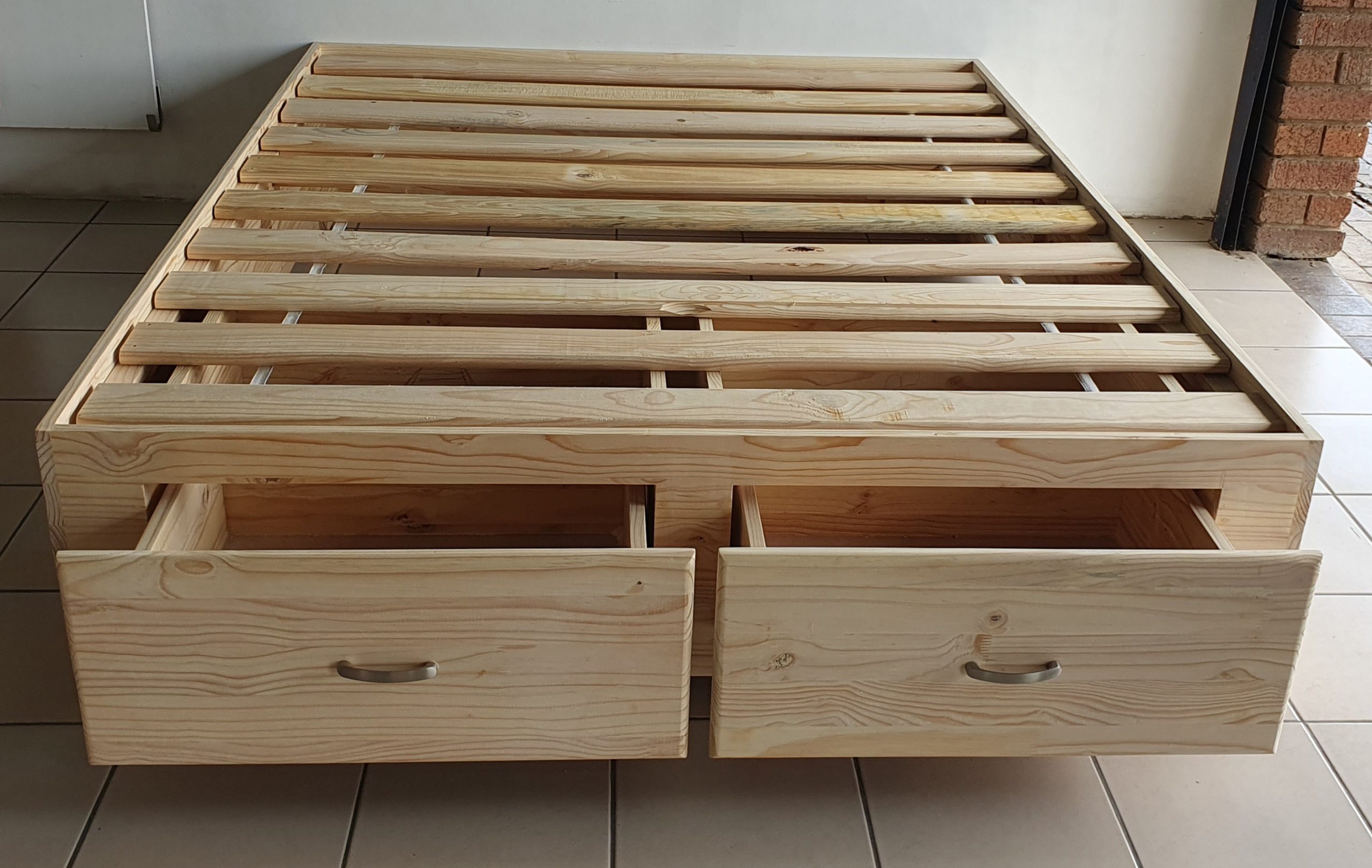 Box Bed Footend Drawers - RAW
