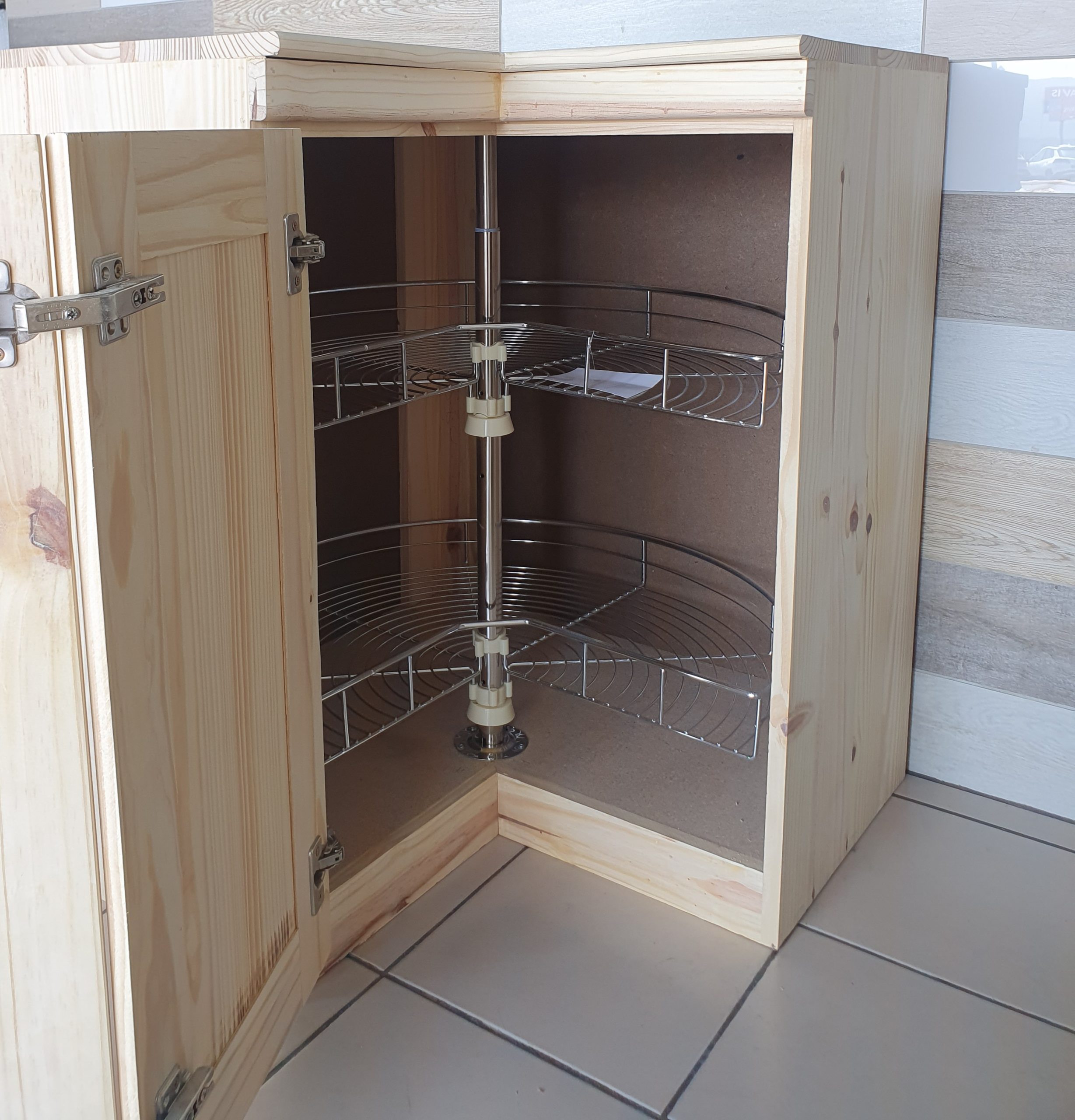 Turntable Corner Unit 760X760X450X900 - RAW